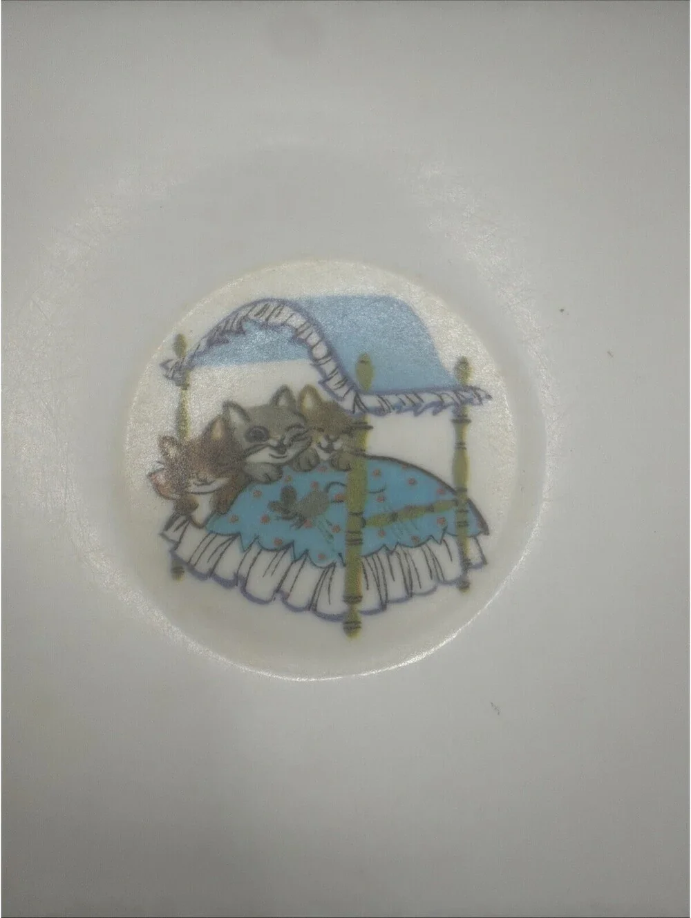 Vintage Allied Chemical melamine 3 little kittens bowl